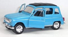 Welly Autíčko na zpětné natažení Renault 4 modrý