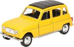 Welly Autíčko na zpětné natažení Renault 4 žlutý