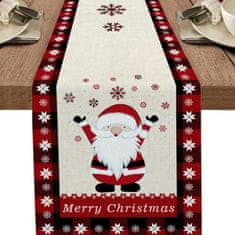 HOME & MARKER® Vánoční ubrus na stůl, 33 x 180 cm | XMASRUNNER