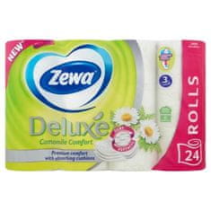 Zewa Toaletní papír "Deluxe", heřmánek, 3vrstvý, 24 rolí, 40867