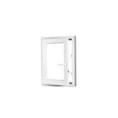 TROCAL Plastové okno | 100x150 cm (1000x1500 mm) | bílé | otevíravé i sklopné | levé