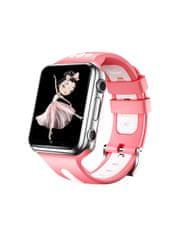 Klarion Dětské růžovo-stříbrné smart hodinky E10-2023 48GB s bezkonkurenční výdrží baterie