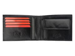 Pierre Cardin Pánská kožená peněženka na šířku Pierre Cardin Deniell, černá