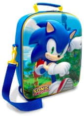 CurePink Dětská taška na rameno Nintendo|Sonic: Run (25 x 32 x 10 cm)