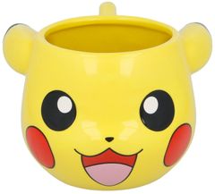 CurePink Keramický 3D hrnek Pokémon: Pikachu (objem 500 ml)