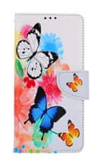 TopQ Pouzdro Xiaomi Redmi Note 12 knížkové Barevné s motýlky 112776
