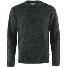 Fjällräven Övik Round-neck Sweater M, tmavě šedá, m