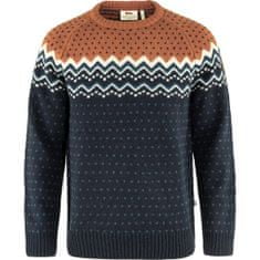 Fjällräven Övik Knit Sweater M, dark navy-terracotta brown, m