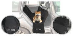 SIXTOL Ochranná deka na zadní sedačky pod psa, 2 kapsy, 135 x 146 cm - SIXTOL