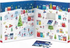 EuroGraphics Puzzle Adventní kalendář: Vánoční město 24x50 dílků