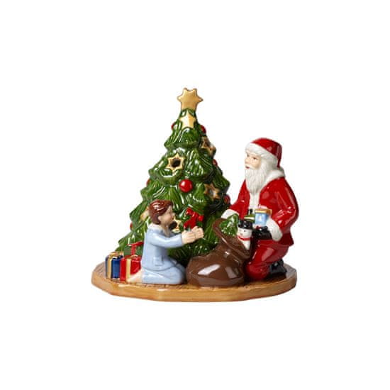 Villeroy & Boch Vánoční svícen CHRISTMAS TOYS Santa u stromečku