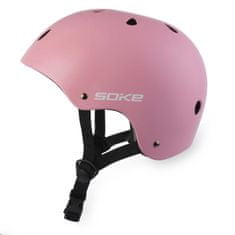 Soke Dětská ochranná sportovní přilba Inline - Skate 50-54cm S | růžová