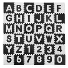 Ricokids Pěnová podložka pro děti - abeceda | černobílá