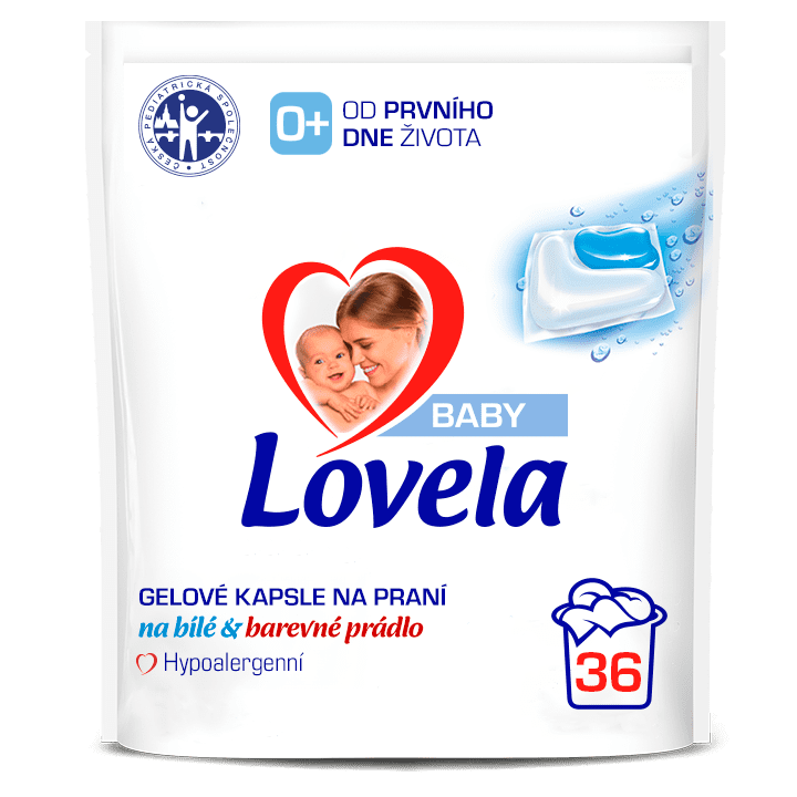 Levně Lovela Baby gelové kapsle na praní 36 ks