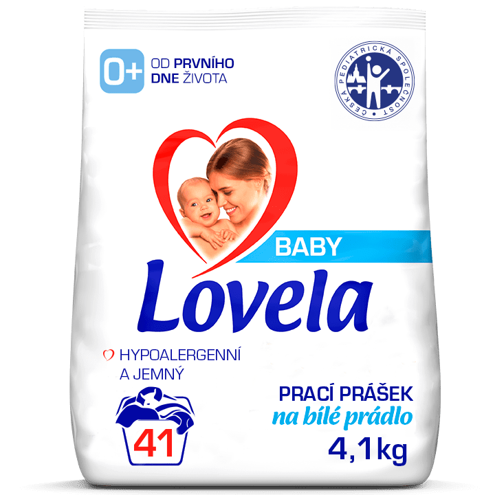 Levně Lovela Baby prášek na praní na bílé prádlo 4,1 kg / 41 pracích dávek