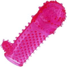 LOLO tvarovaný návlek na penis se stimulátorem fialový