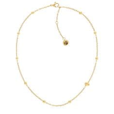 Tommy Hilfiger Slušivý pozlacený náhrdelník pro ženy Metallic Orb 2780817