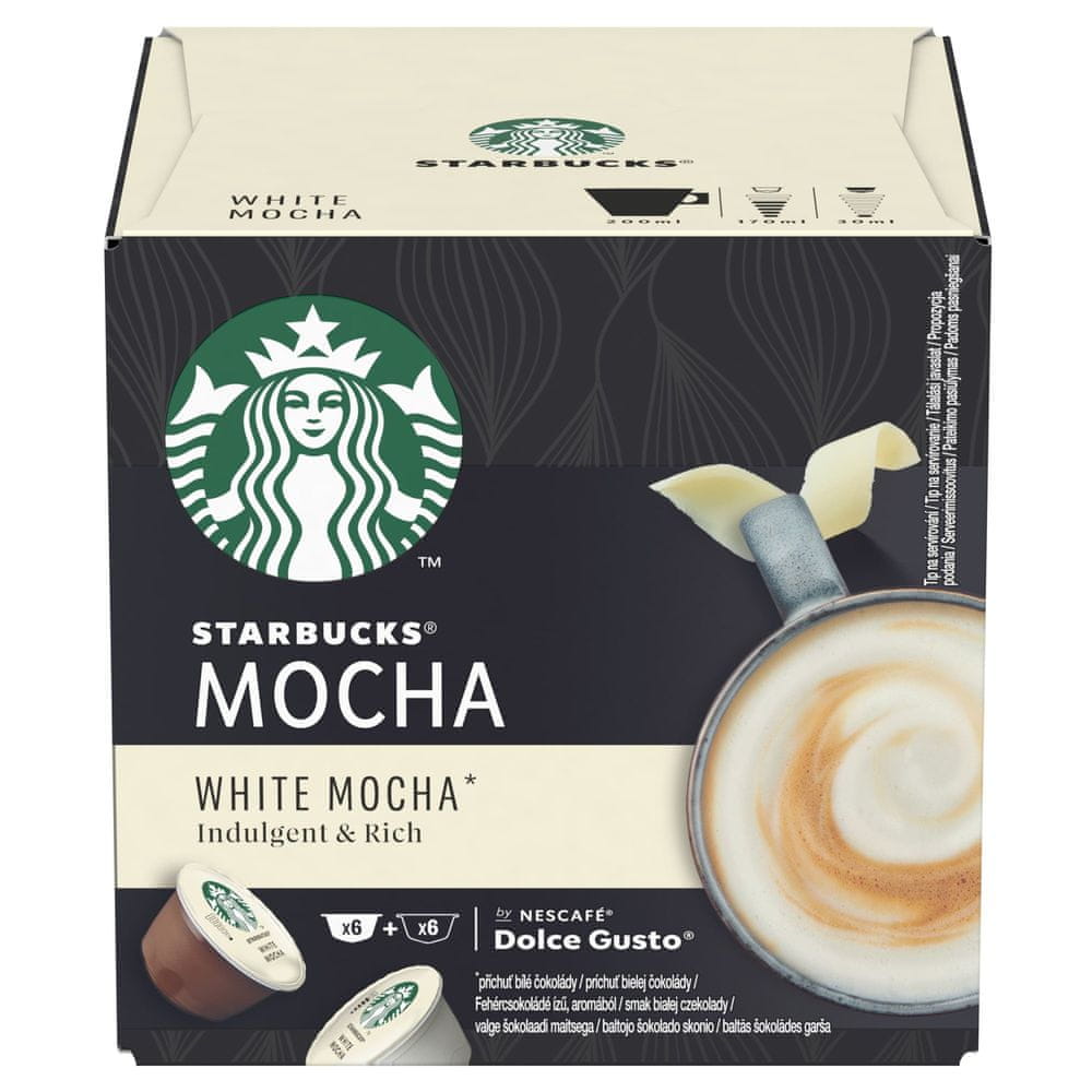 Levně Starbucks by Nescafé Dolce Gusto White Mocha kávové kapsle, 12 kapslí