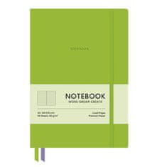 SHKOLYARYK Zápisník "Genius", zelená, A5, linkovaný, 96 listů, tvrdé desky, A5-7128L