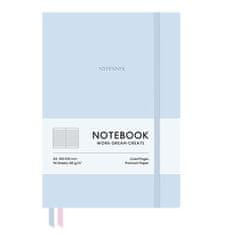 SHKOLYARYK Zápisník "Genius", Soft Blue, A5, čtverečkovaný, 96 listů, tvrdé desky, A5-7113K