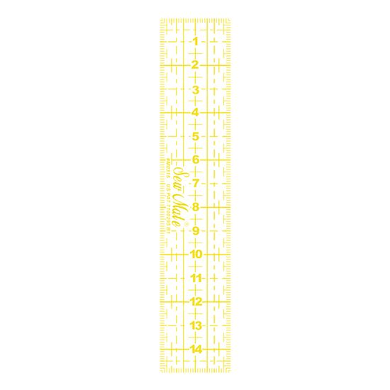 Donwei Rastrové pravítko 3x15cm M0315-YW žluté
