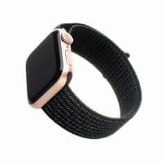 FIXED Nylonový řemínek FIXED Nylon Strap pro Apple Watch 42/44/45/49mm, reflexně černý