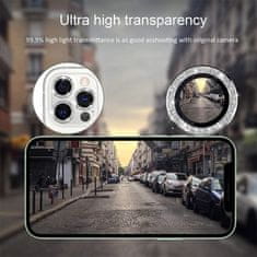 TopQ Tvrzené sklo HARD DIAMOND pro fotoaparát (LENS) pro Samsung Galaxy S23 Plus černé (3 kusy)