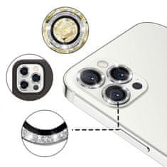 TopQ Tvrzené sklo HARD DIAMOND pro fotoaparát (LENS) pro Iphone 14 - 14 Plus stříbrné (2 kusy)