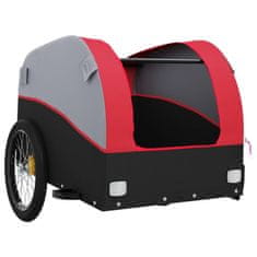 shumee Přívěsný vozík za kolo černý a červený 45 kg železo