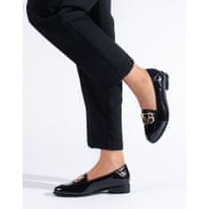 Černé lakované dámské boty Potocki velikost 37
