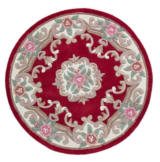 Flair Ručně všívaný kusový koberec Lotus premium Red kruh