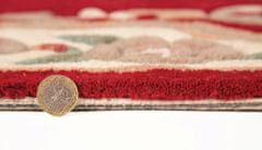 Flair Ručně všívaný kusový koberec Lotus premium Red kruh 120x120 (průměr) kruh