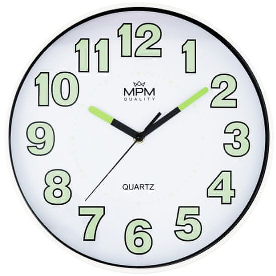 MPM QUALITY Designové plastové hodiny MPM Laris