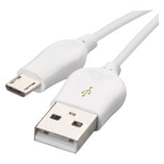 Emos Rychlonabíjecí a datový kabel USB-A 2.0 / micro USB-B 2.0, Quick Charge, 1 m, bílý