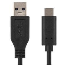 Emos Rychlonabíjecí a datový kabel USB-A 3.0 / USB-C 3.1, Quick Charge, 1 m, černý