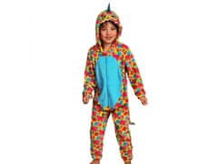 sarcia.eu Drak Dětské onesie s kapucí, fleecové jednodílné pyžamo 3-4 let 98/104 cm
