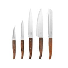 Northix Sada nožů - 5 ks - nerezová ocel a dřevěná rukojeť 