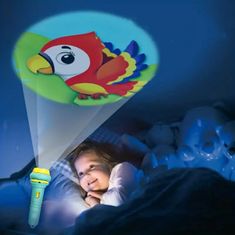 JOJOY® Dětská lampa, Dětský Světelný projektor, Dětský projektor s 32 různými vzory zvířat a rostlin (11,5 × 4,3 cm) | BEAMIE