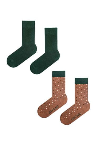 Avantgard Set Ponožky 2 páry 778-05029 Béžová / zelená 39/42