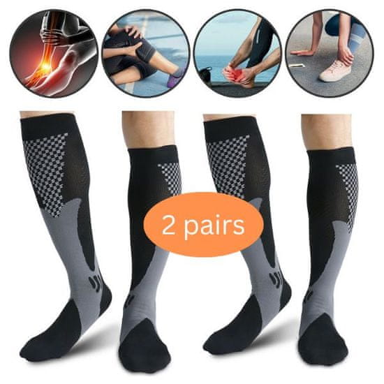 VIVVA® Unisex kompresní ponožky (2páry) | PRESSOSOX