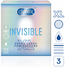 Durex Durex Invisible XL 3 ks