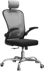 Topeshop Kancelářská otočná židle DORY - šedá