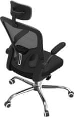 Topeshop Kancelářská otočná židle DORY - šedá