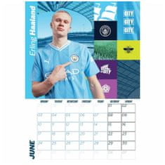 FotbalFans Nástěnný kalendář 2024 Mancheste City FC