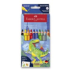 Faber-Castell Pastelky Faber-Castell Colour Grip Jumbo Dinosaurus 10 barev