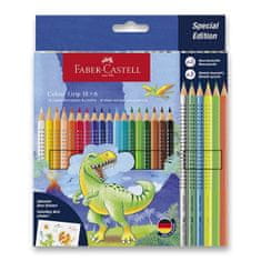 Faber-Castell Pastelky Faber-Castell Colour Grip Dinosaurus souprava, 24 ks