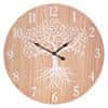 Autronic Nástěnné dřevěné hodiny Tree, 58 cm