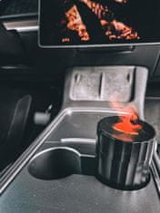 SIXTOL Aroma difuzer Car Flame do auta černý 100ml, USB-C, do držáku na pití