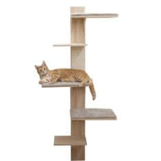 BRAVSON Škrabadlo pro kočky KERBL TIMBER - kočičí strom na zeď 150 cm