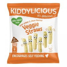 Kiddylicious tyčinky zeleninové s příchutí zakysané smetany a pažitky (9x12g)